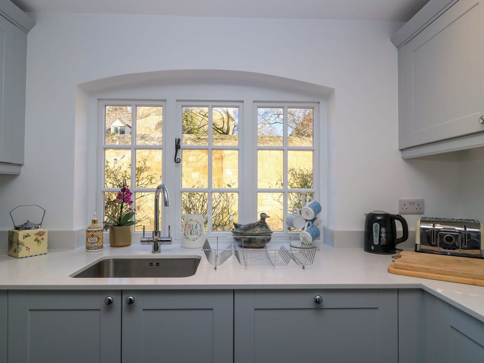 Fridge, dishwasher, electric kettle, toaster