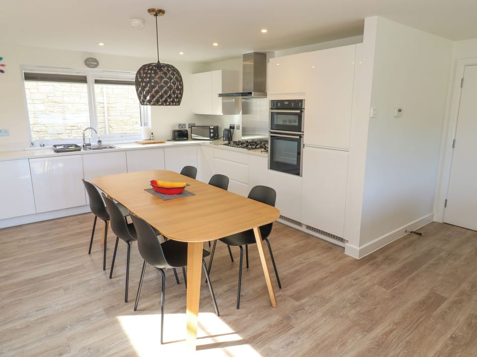 Fridge, dishwasher, electric kettle, toaster