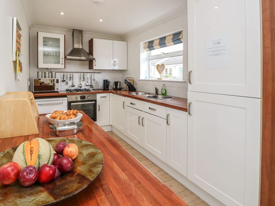 Fridge, dishwasher, electric kettle, toaster