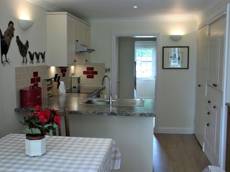Fridge, dishwasher, electric kettle, toaster