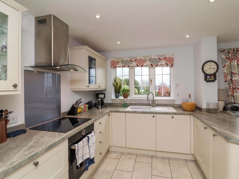 Fridge, dishwasher, electric kettle, toaster