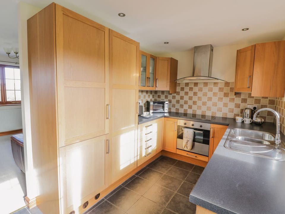 Fridge, dishwasher, electric kettle, toaster