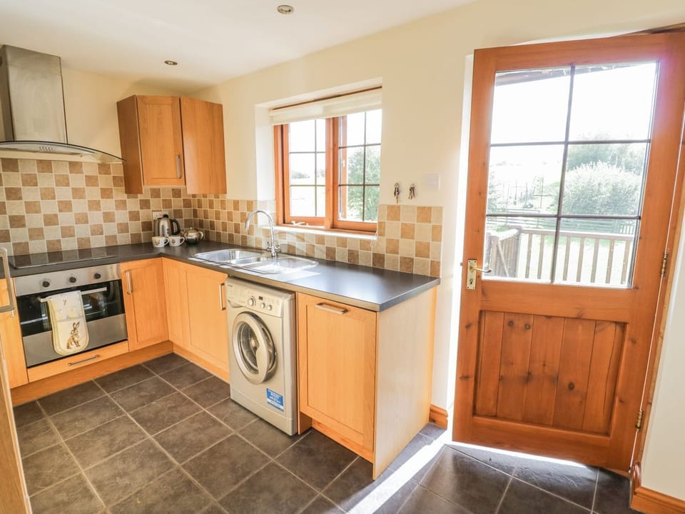 Fridge, dishwasher, electric kettle, toaster