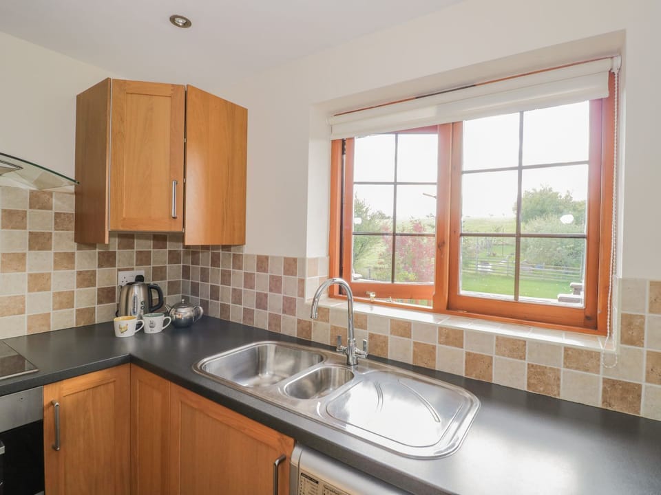 Fridge, dishwasher, electric kettle, toaster