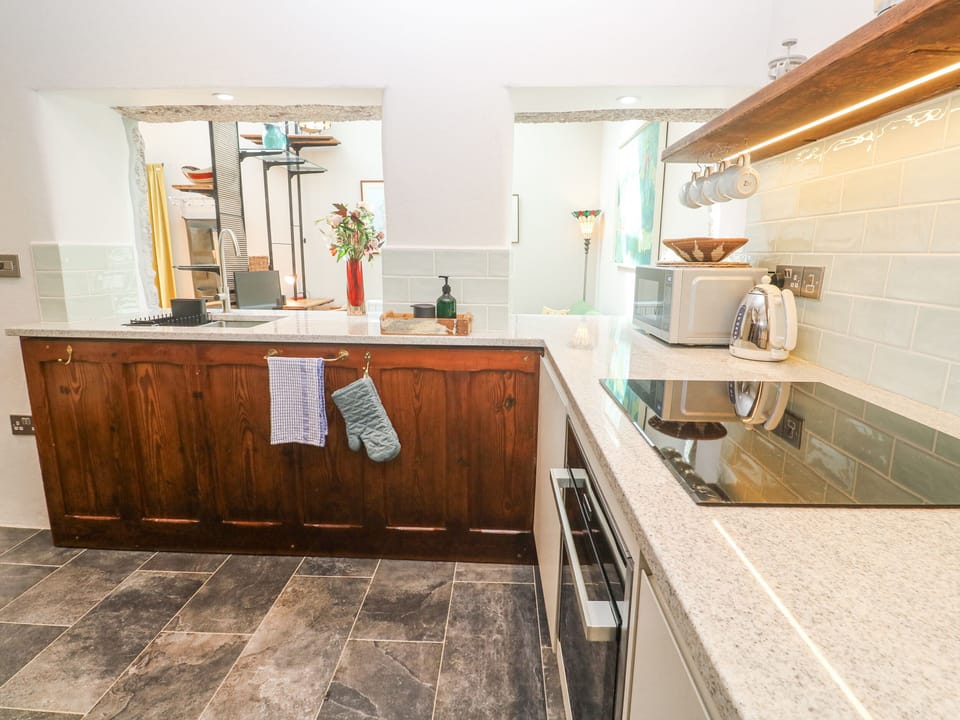 Fridge, dishwasher, electric kettle, toaster
