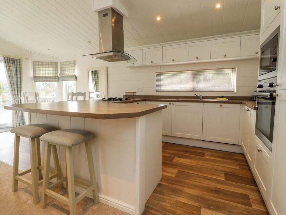 Fridge, dishwasher, cookware/dishes/utensils