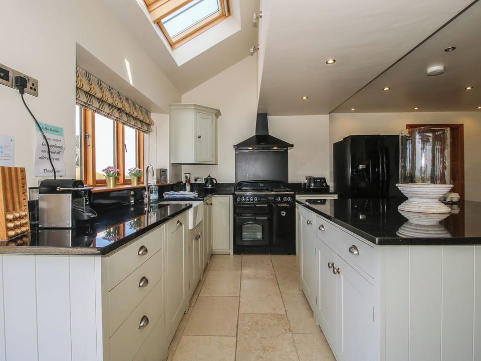 Fridge, dishwasher, electric kettle, toaster