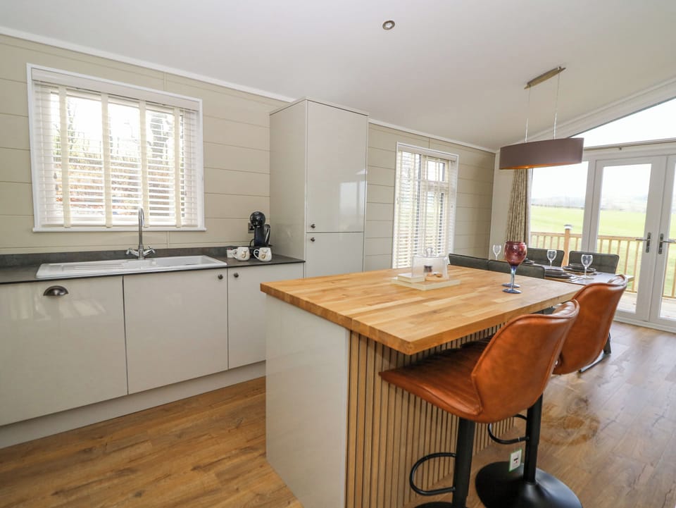Fridge, dishwasher, electric kettle, toaster
