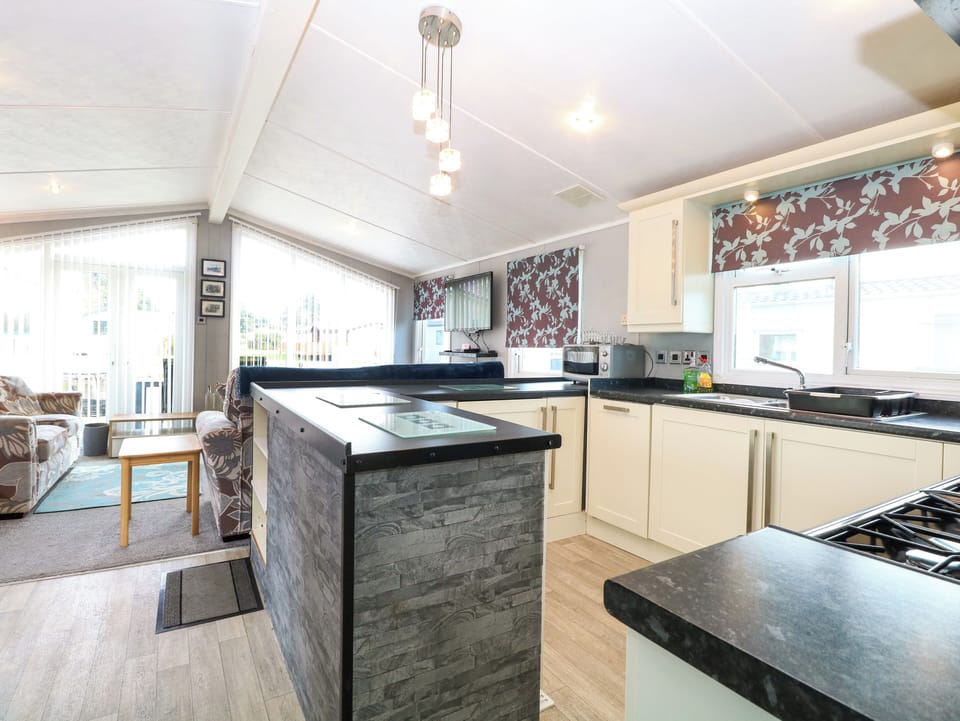 Fridge, dishwasher, electric kettle, toaster