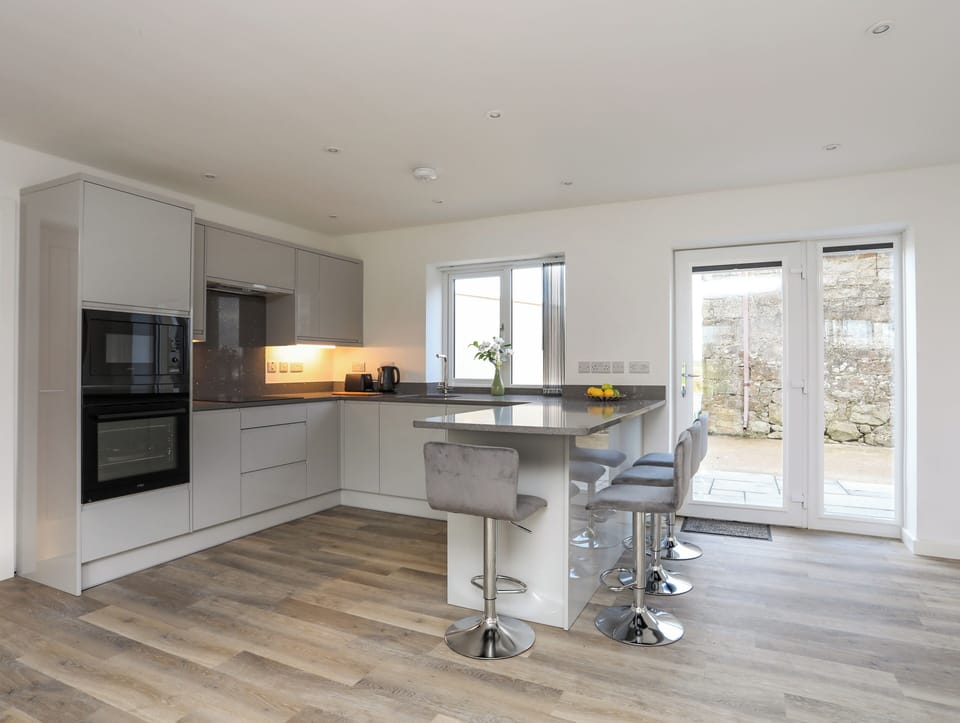 Fridge, dishwasher, electric kettle, toaster