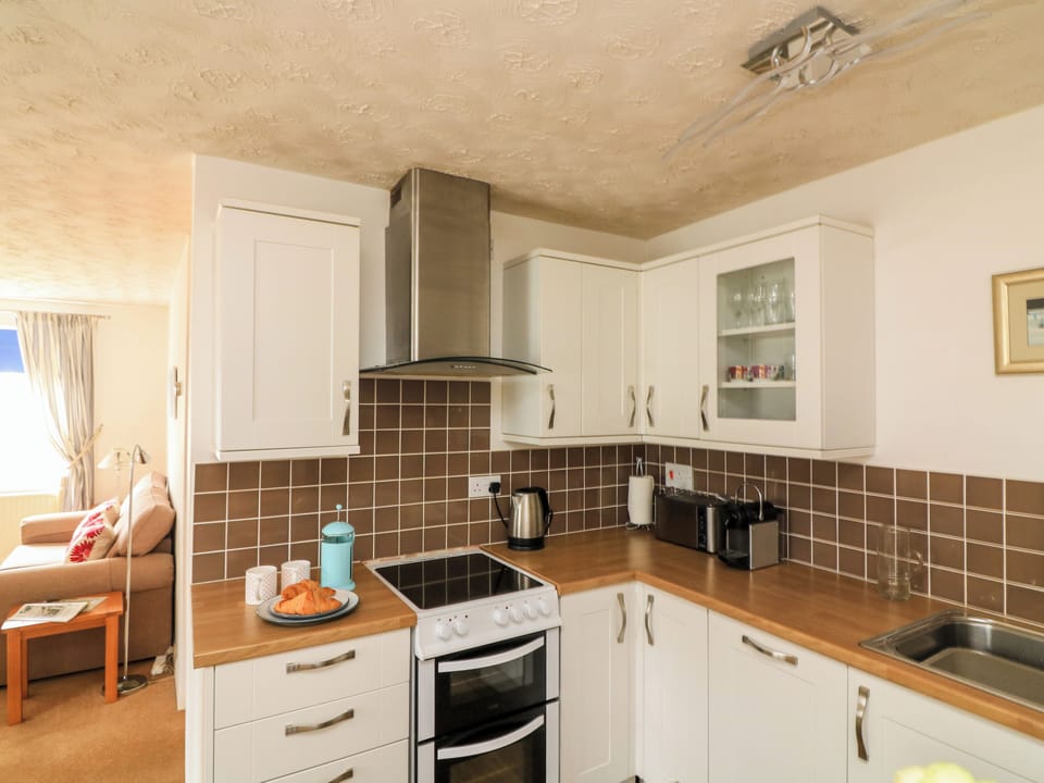 Fridge, dishwasher, cookware/dishes/utensils