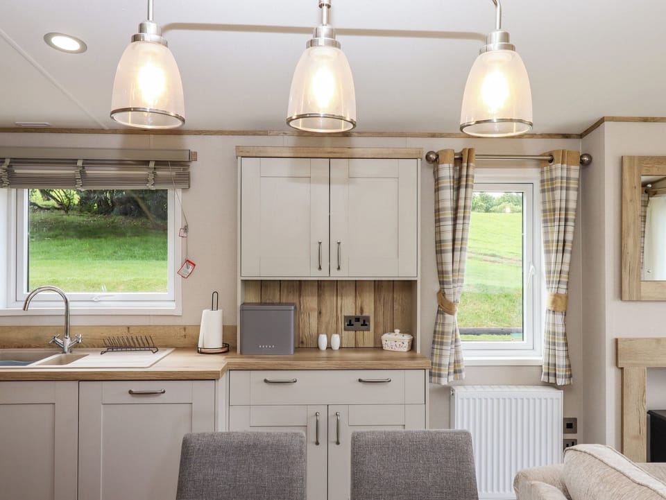 Fridge, dishwasher, electric kettle, toaster