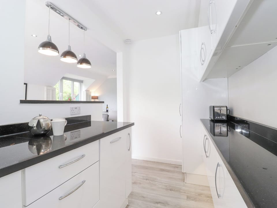 Fridge, dishwasher, electric kettle, toaster