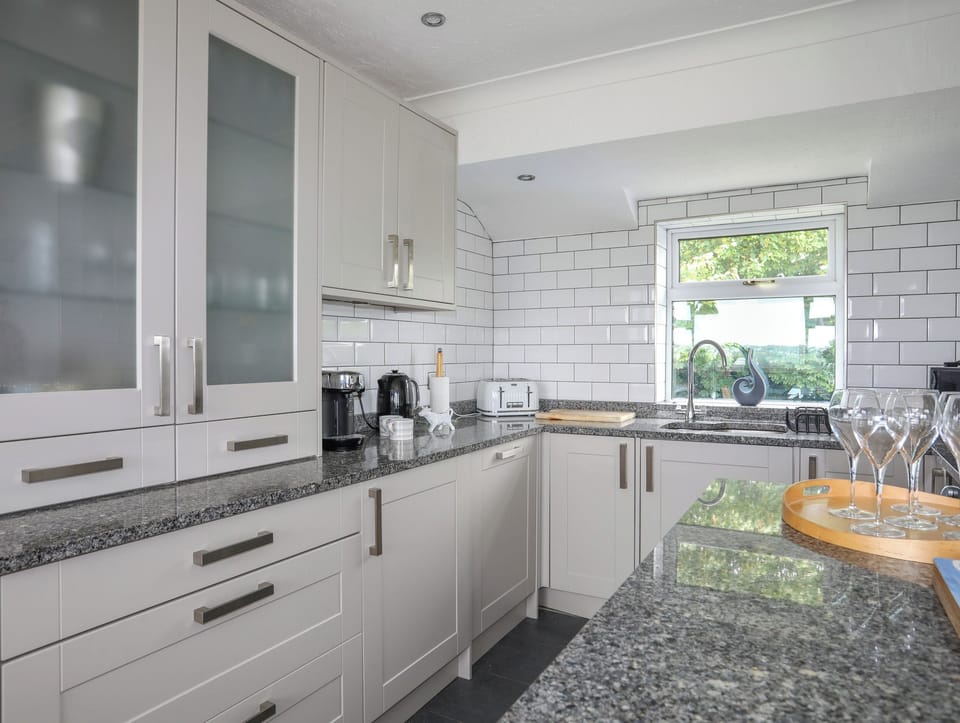 Fridge, dishwasher, electric kettle, toaster