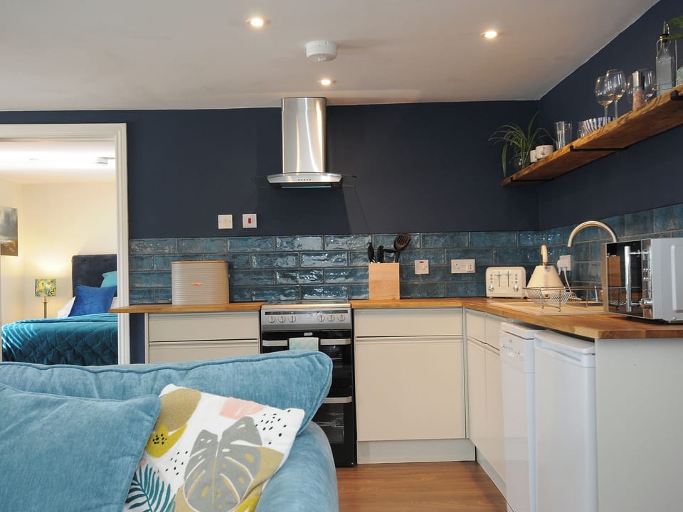 Fridge, dishwasher, electric kettle, toaster