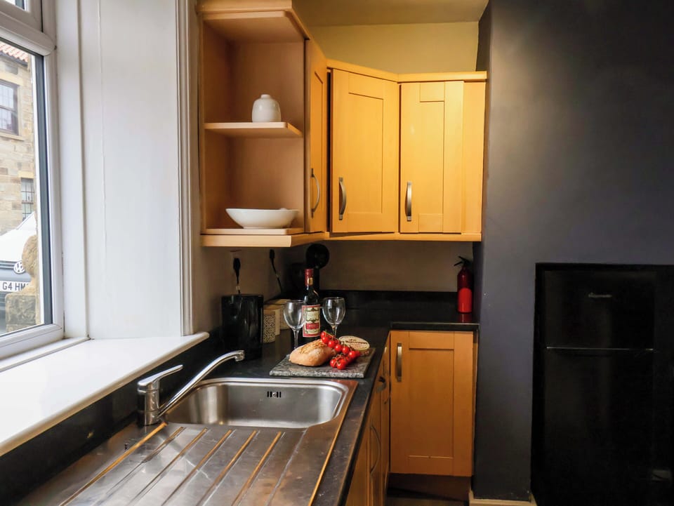 Fridge, dishwasher, electric kettle, toaster