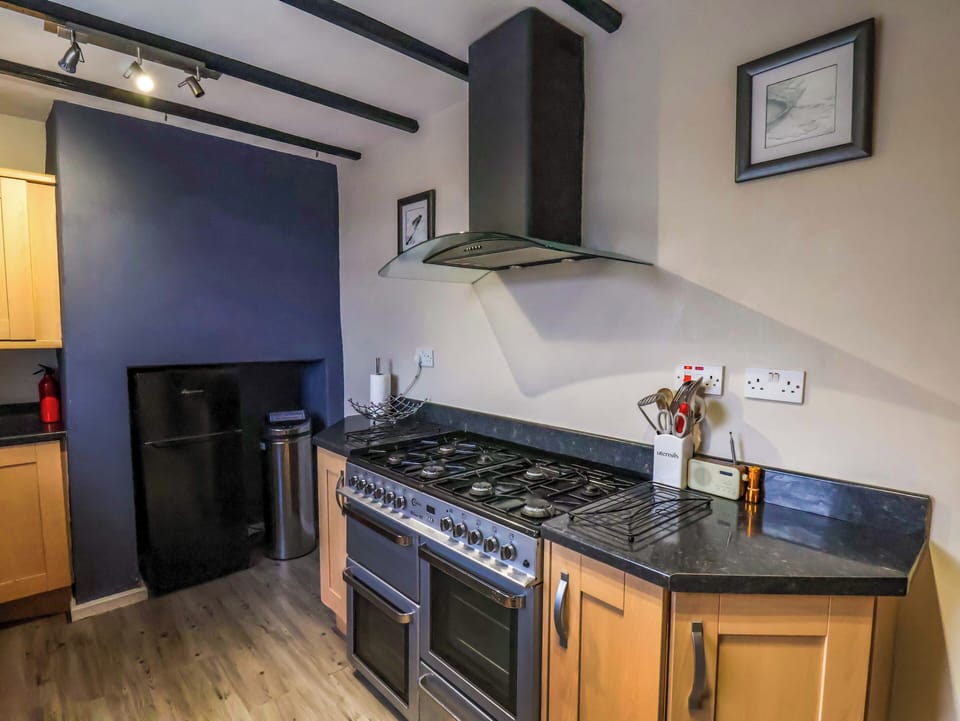 Fridge, dishwasher, electric kettle, toaster