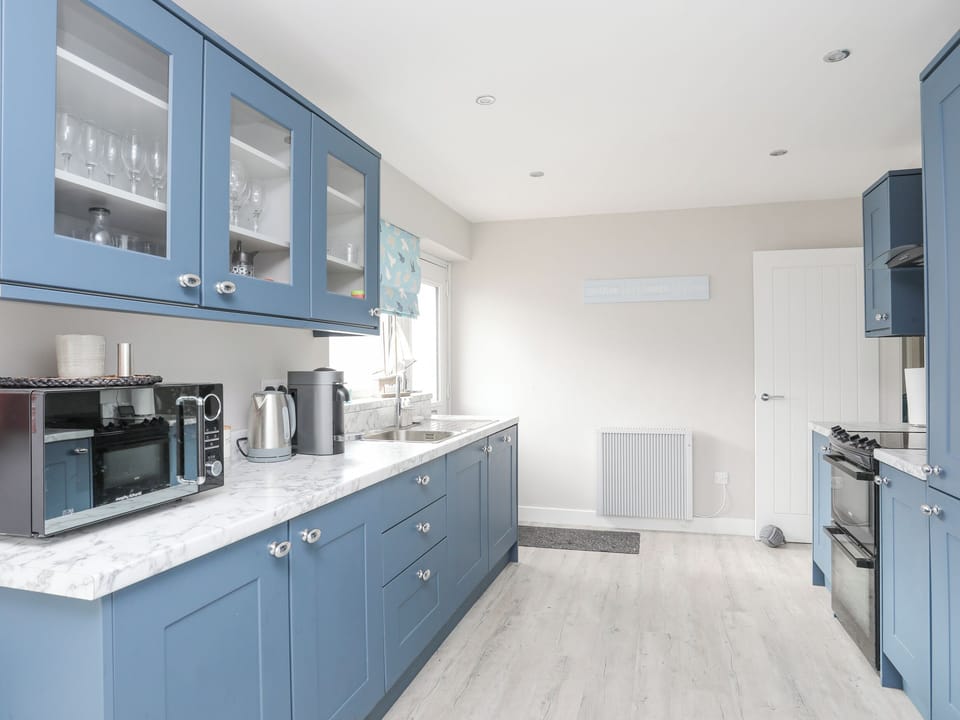 Fridge, dishwasher, electric kettle, toaster