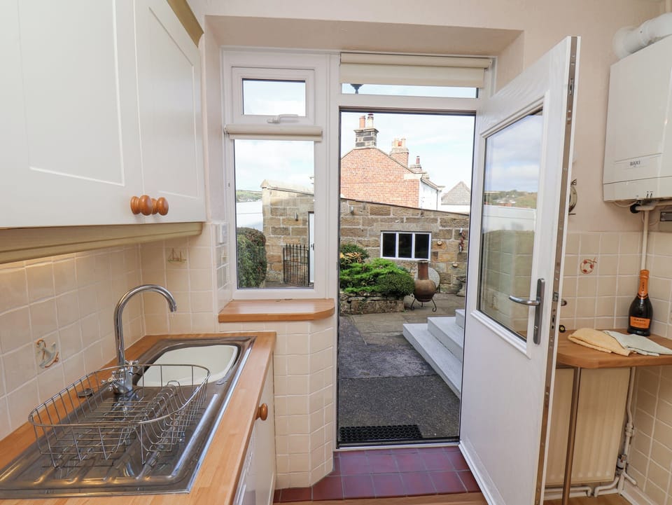 Fridge, dishwasher, electric kettle, toaster