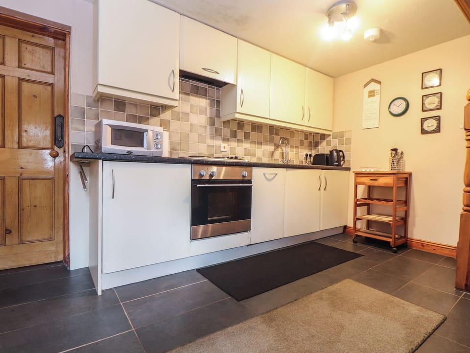 Fridge, dishwasher, electric kettle, toaster