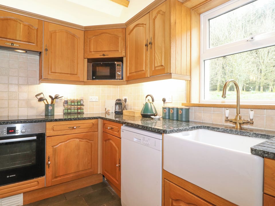 Fridge, dishwasher, electric kettle, toaster