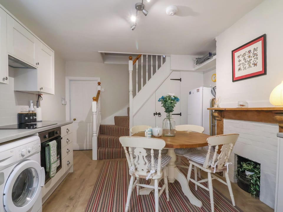 Fridge, dishwasher, electric kettle, toaster
