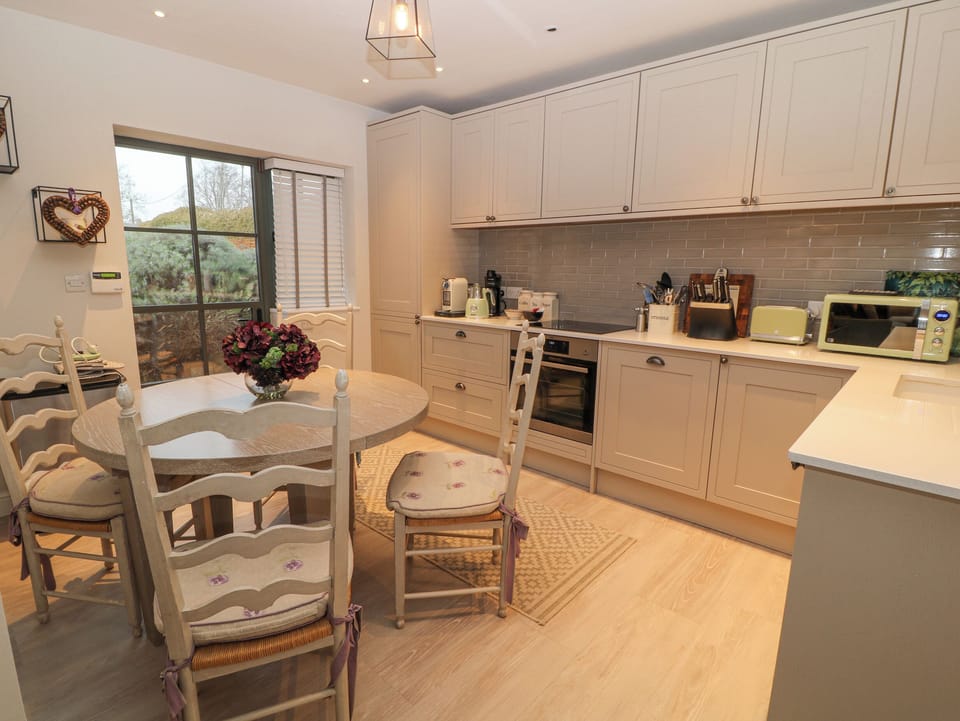 Fridge, dishwasher, electric kettle, toaster