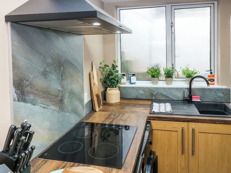 Fridge, dishwasher, electric kettle, toaster