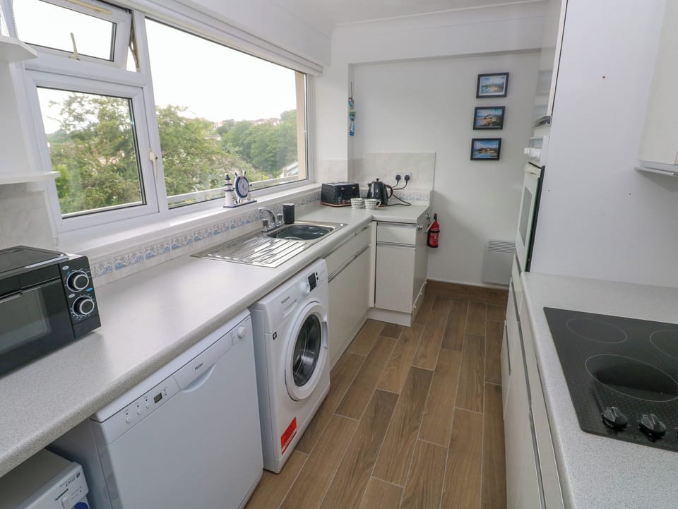 Fridge, dishwasher, electric kettle, toaster