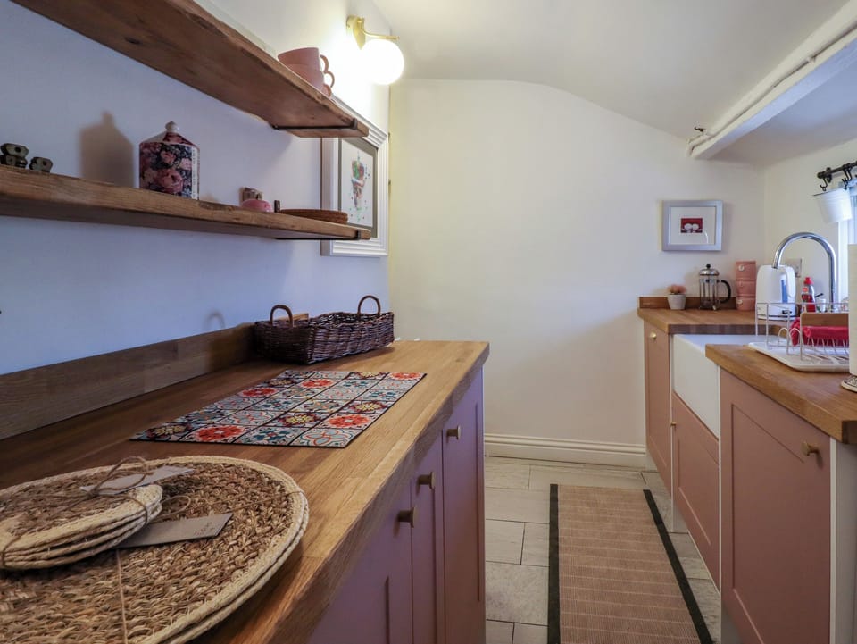 Fridge, dishwasher, electric kettle, toaster