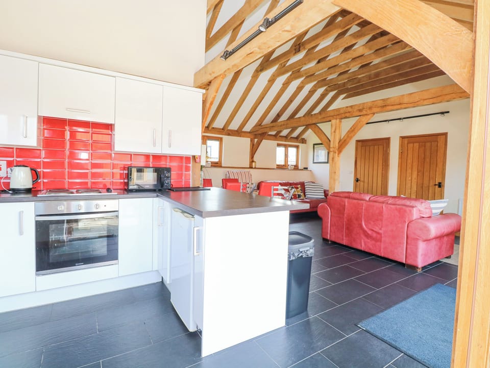 Fridge, dishwasher, electric kettle, toaster