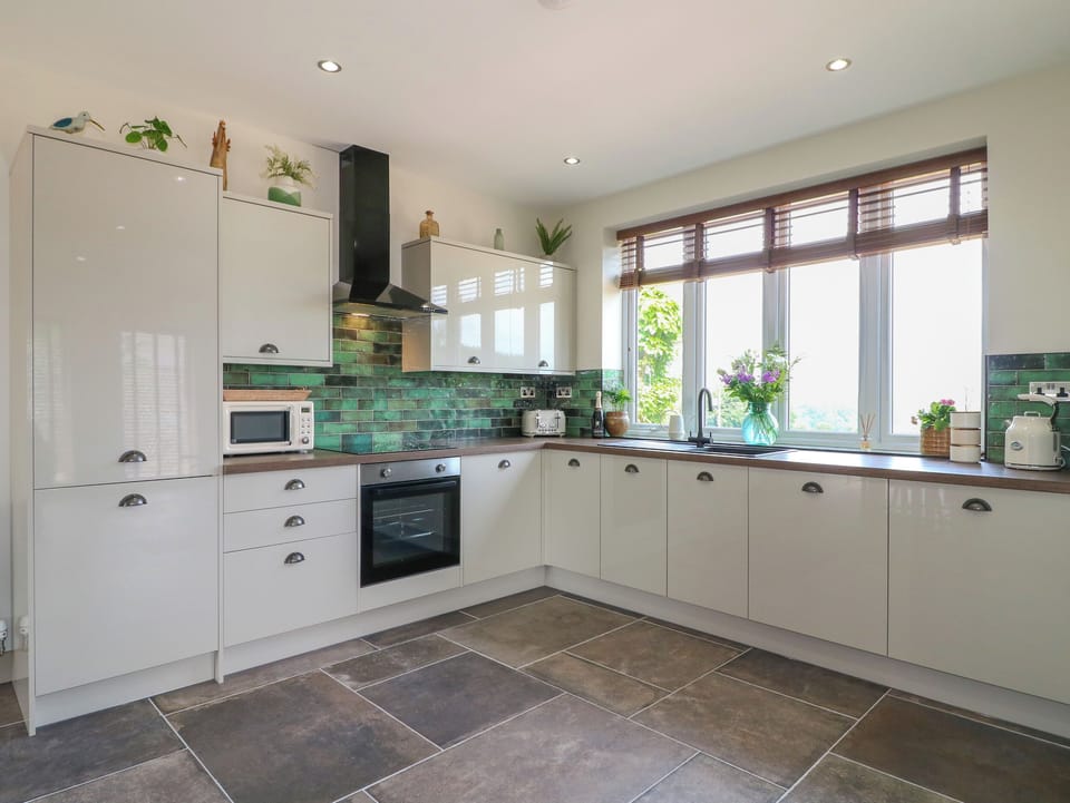 Fridge, dishwasher, cookware/dishes/utensils