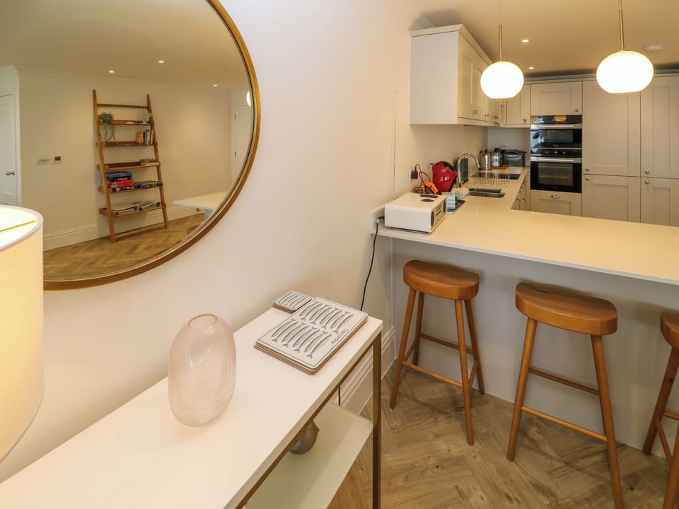 Fridge, dishwasher, electric kettle, toaster