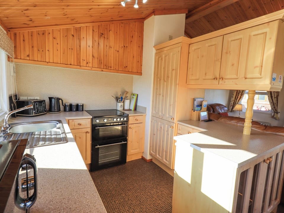 Fridge, dishwasher, electric kettle, toaster