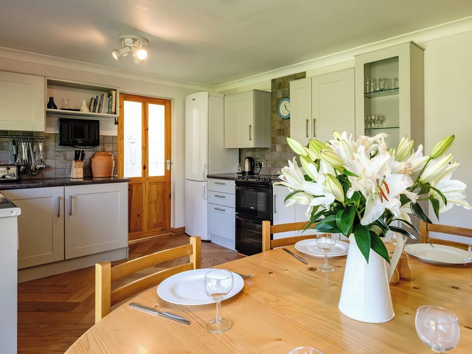 Fridge, dishwasher, electric kettle, toaster