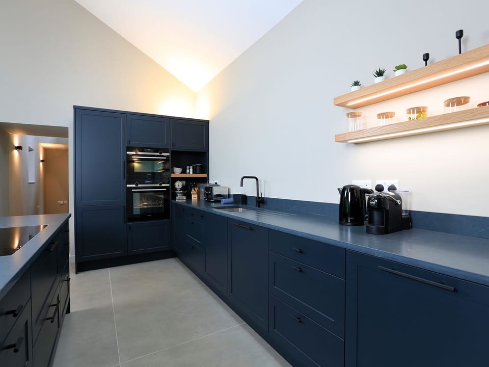 Fridge, dishwasher, electric kettle, toaster