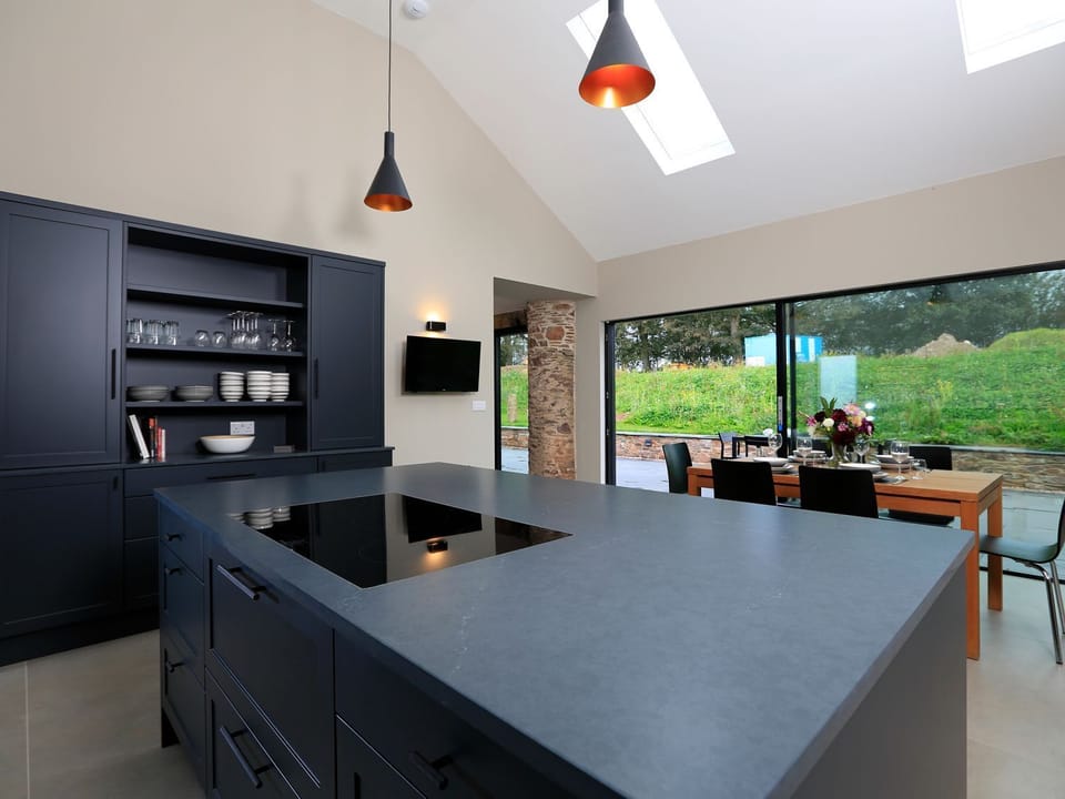 Fridge, dishwasher, electric kettle, toaster