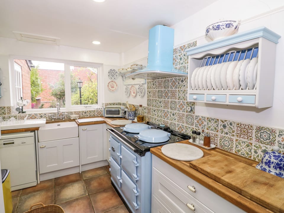 Fridge, dishwasher, electric kettle, toaster