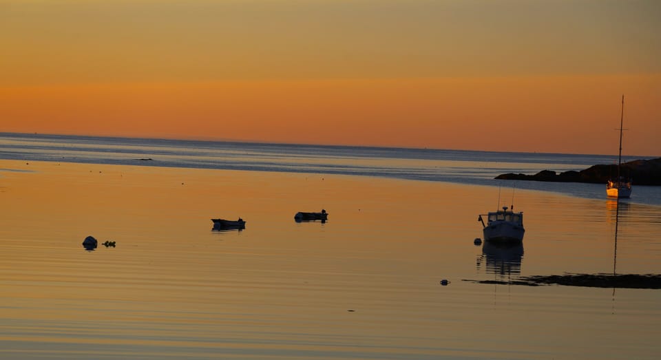 Bunker's Harbor at sunrise.