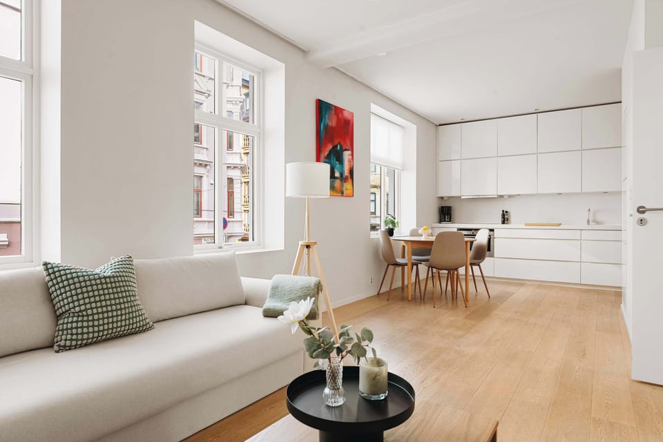 Bright, airy living space with a modern aesthetic.