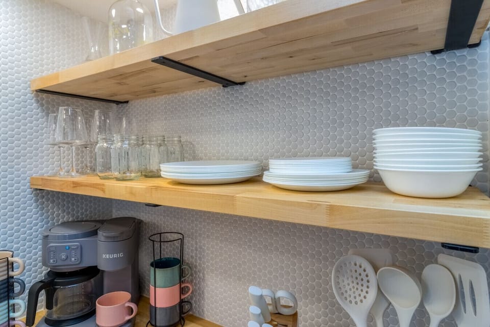 Fully stocked kitchen