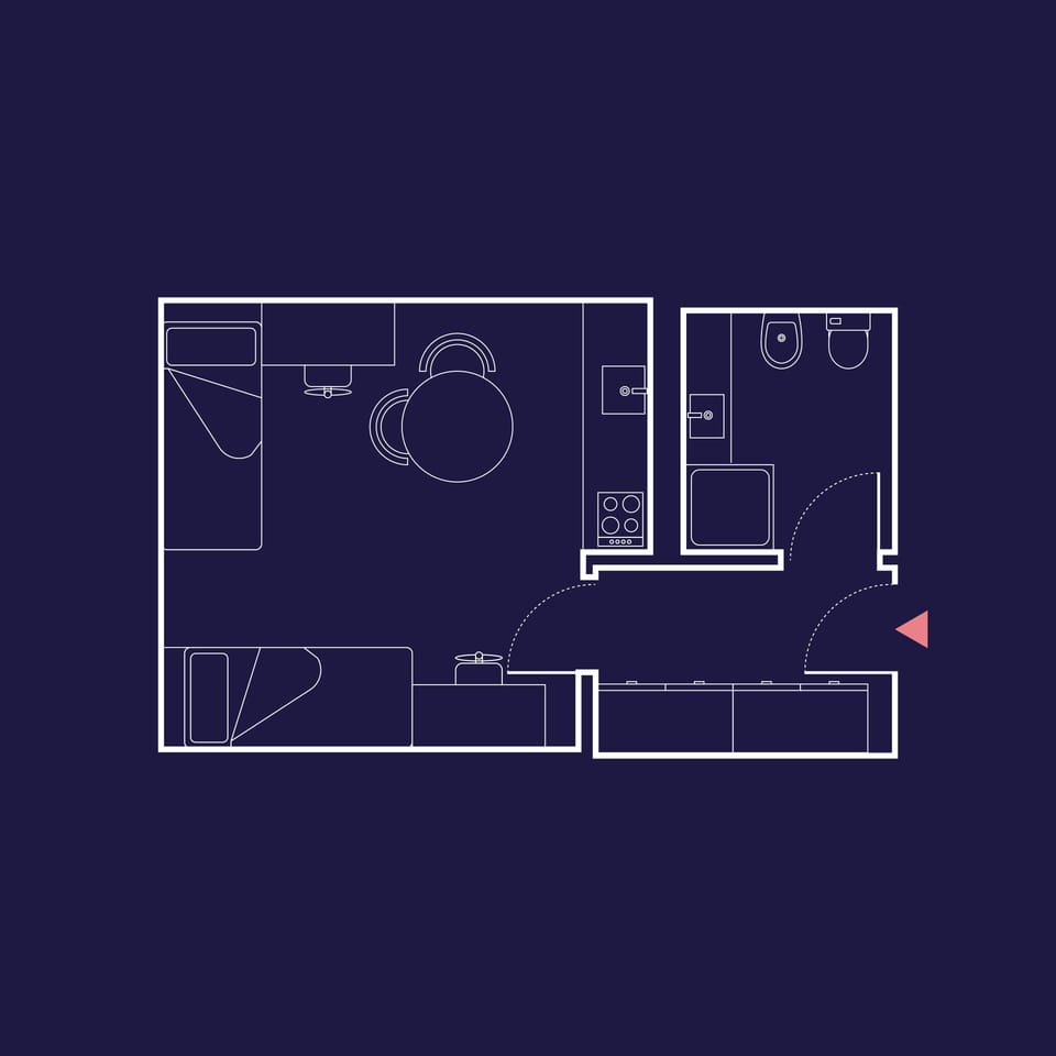 Family Twin Room | Floor plan