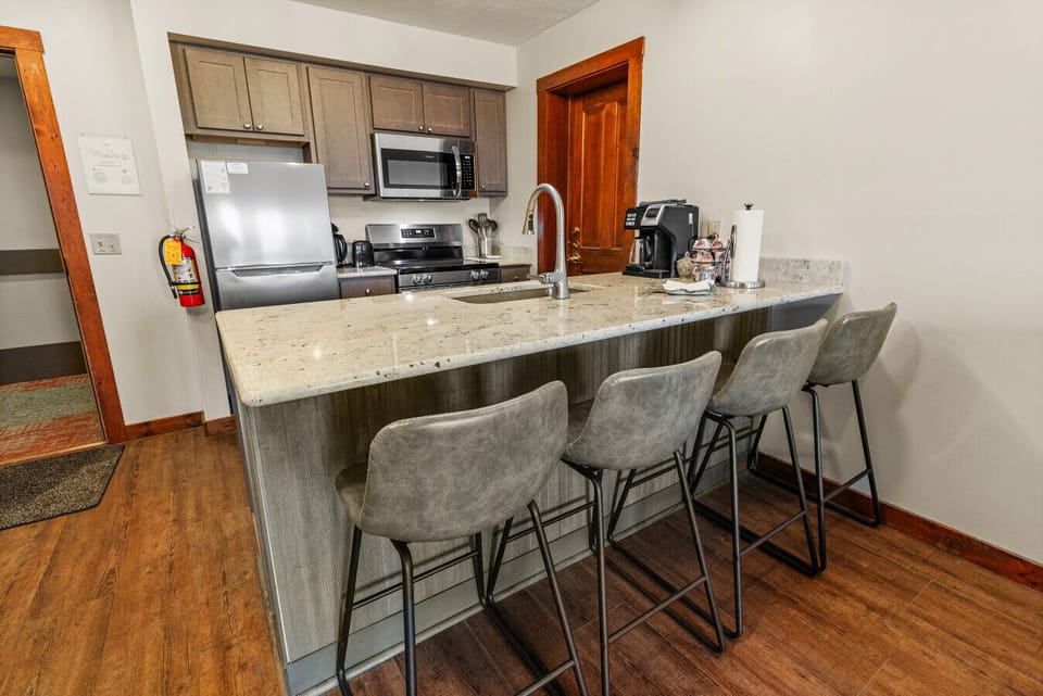 New kitchen (2025) with counter seating