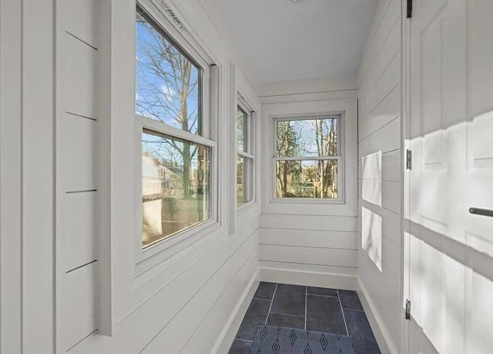 Side Hallway Outside Master Bathroom with 2nd Exit Door