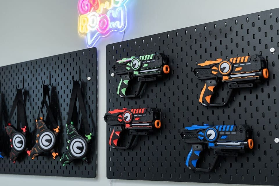 Suit up for some good ole fashion laser tag!