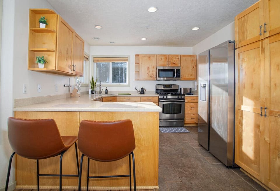 Kitchen with view