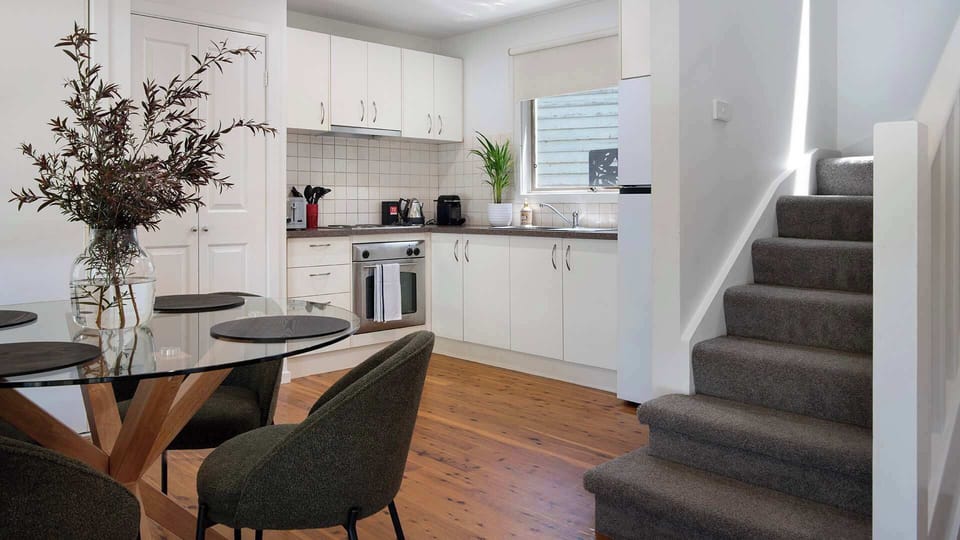 kitchen and dining