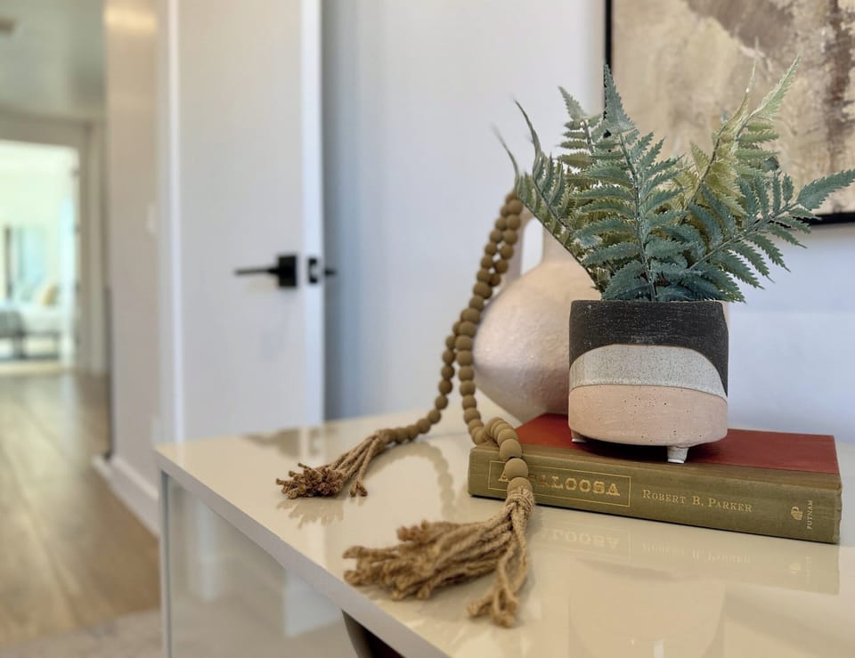 Stylish decor adds a touch of charm and luxury at Holiday H1 at Catori condo in Kanab, UT.
