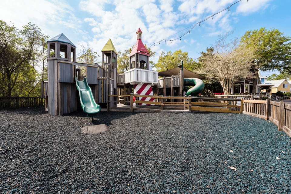 Fun-filled kids' playground with plenty of space to climb, slide, and play!