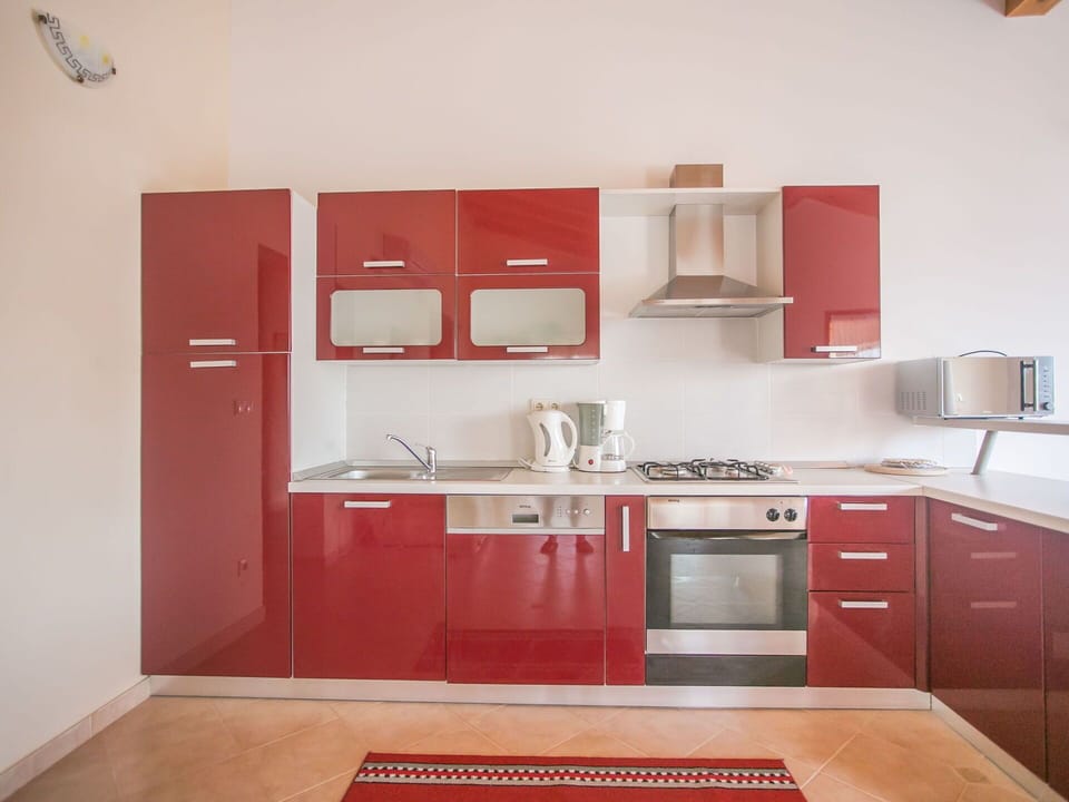 Kitchen, Cabinetry, Kitchen Appliance, Major Appliance, Wood, Flooring, Countertop, Interior Design, Furniture, Cupboard